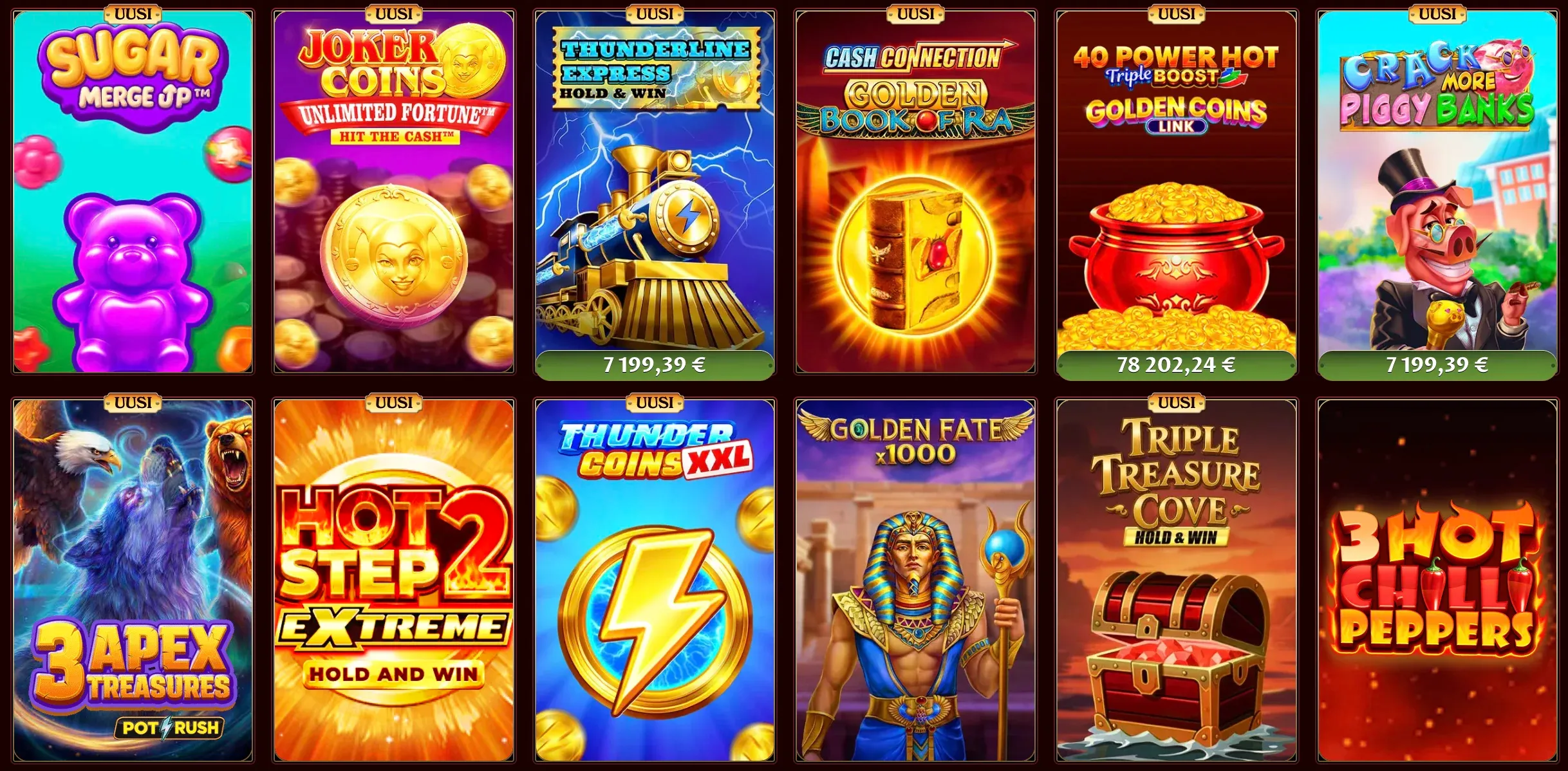 Pelivalikoima Casoola casino